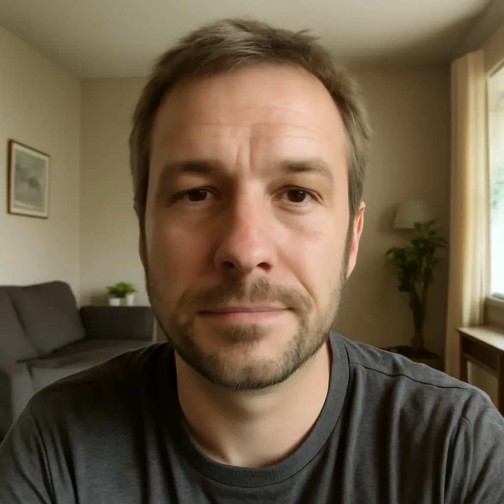 AI-generated fictional portrait